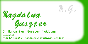 magdolna guszter business card